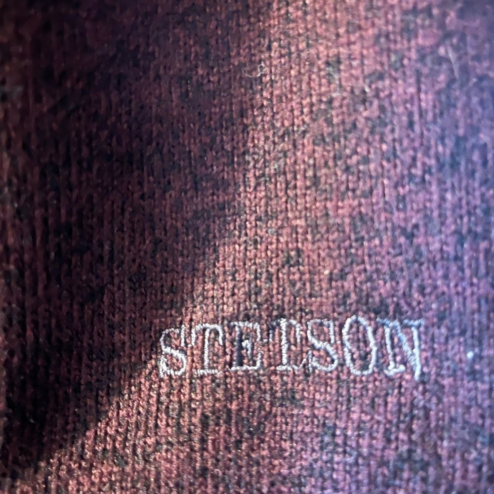 Stetson Men's Burgundy Rugged 1/4 Zip Sweater, 2XL - Picture 6 of 11